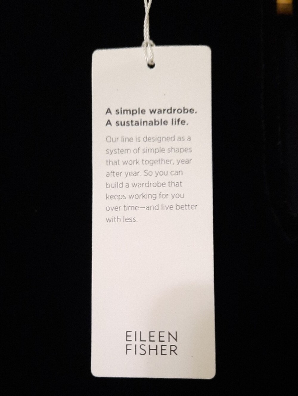Eileen Fisher Black Velvet Long-Sleeve Shift Dress - Picture 2 of 11